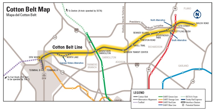 Cotton Belt Map