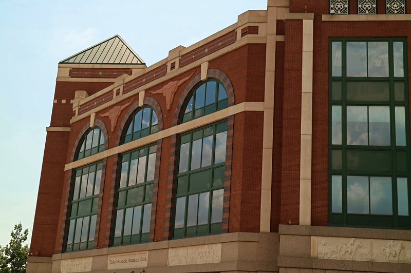 The Texas Rangers Stadium in Arlington